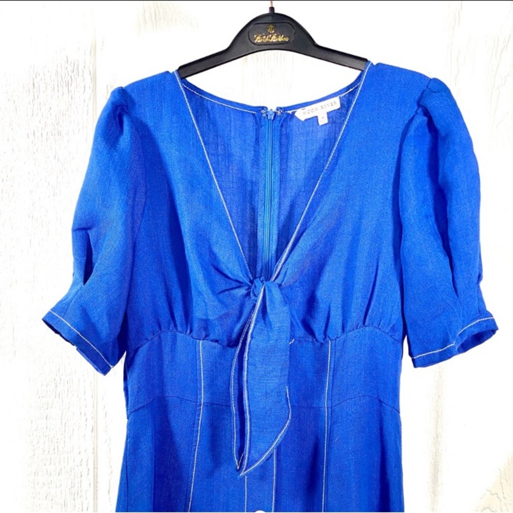 Retro Vintage Button-Up Midi Dress - Picture 3 of 4
